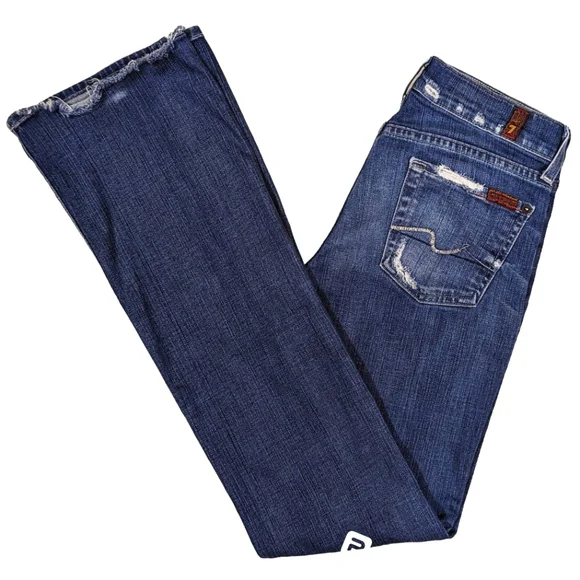 7 For All Mankind Y2K Low Rise Long - Picture 2 of 10